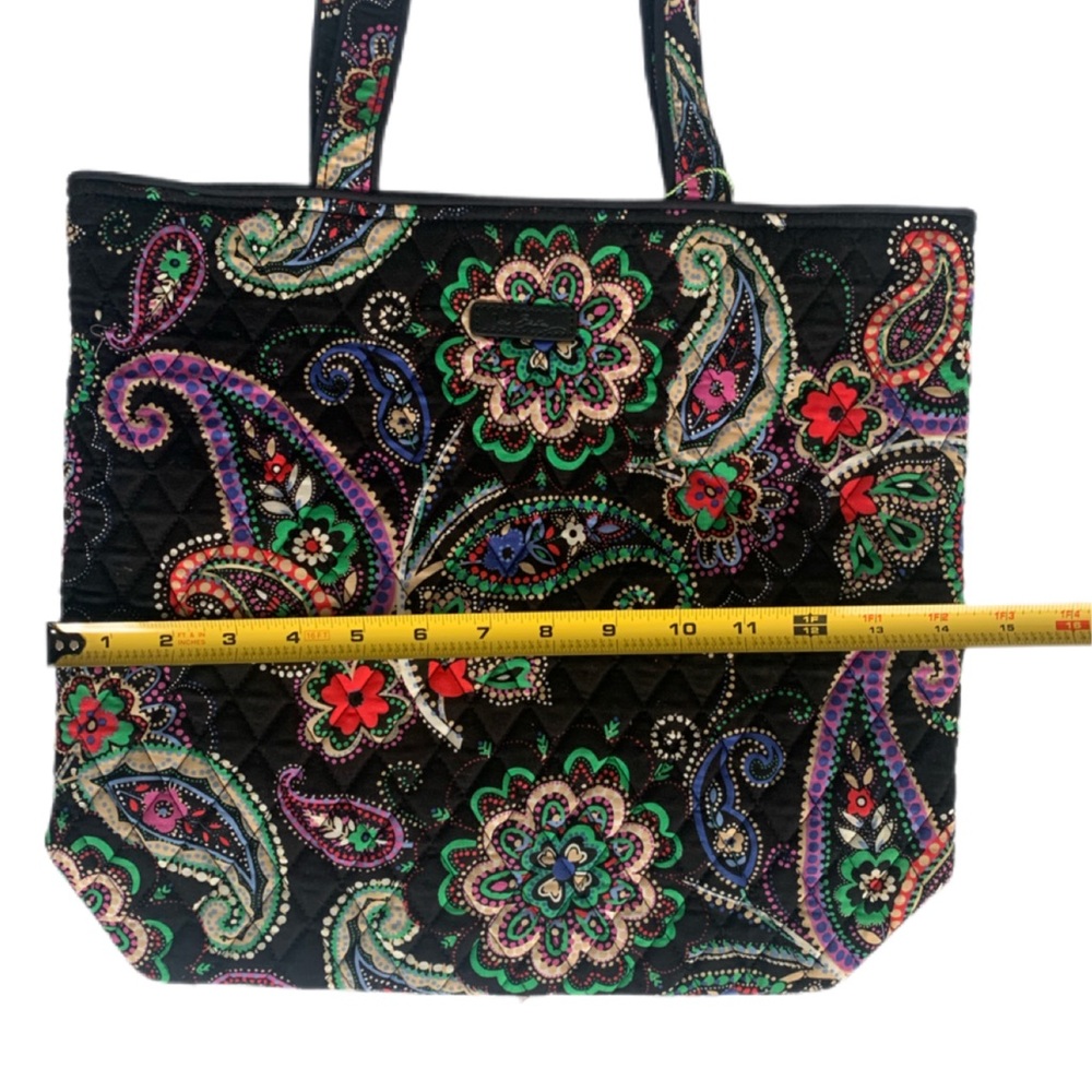 Pre Owned Women's Vera Bradley Kiev Paisley Tote Bag Stylish Practical Fashion - Picture 16 of 16